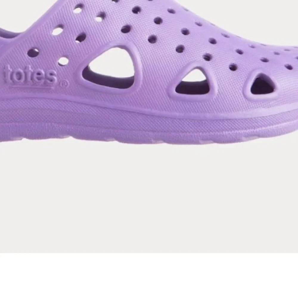 Purple Totes slide on shoes 2-3
